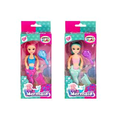 Mermaid Doll - Mini, 17cm, with Accessories